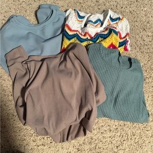Long sleeve crop bundle